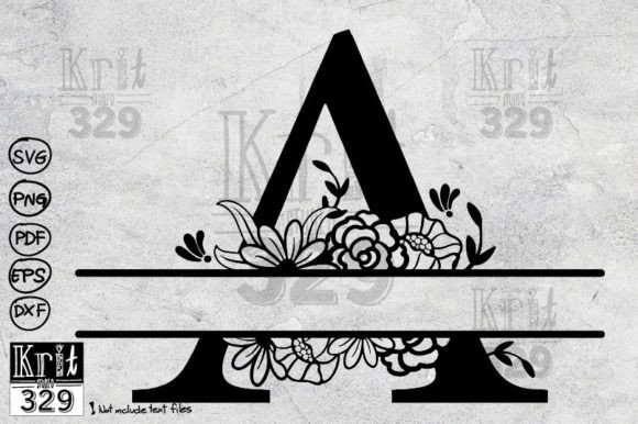 A Floral Split Monogram