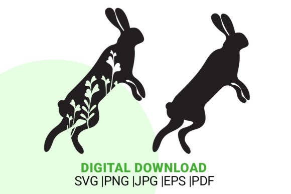 Easter Bunny Silhouette, SVG, Cricut
