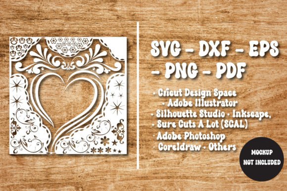 Floral Wedding Paper Cut Templates