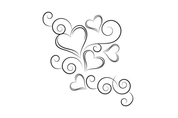 Love Floral Wall Ornament SVG