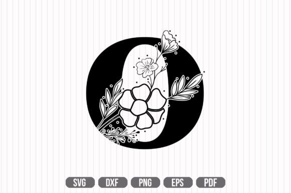 O Floral Capital Alphabet SVG