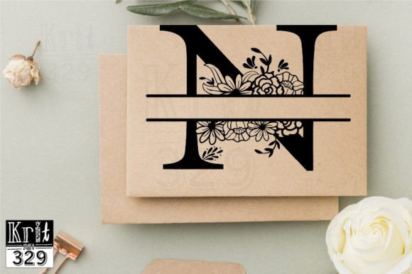 O Floral Split Monogram