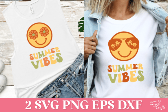 Retro Groovy Summer Vibes SVG