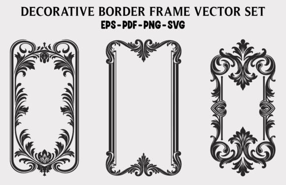 Vintage Floral Frame Vector SVG Free
